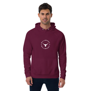 Buy burgundy Unisex eco raglan hoodie