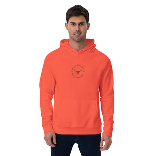 Buy burnt-orange Unisex eco raglan hoodie