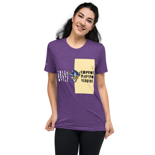 Buy purple-triblend Short sleeve t-shirt