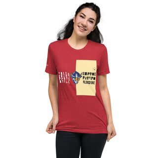 Buy red-triblend Short sleeve t-shirt