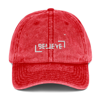 Buy red Vintage Cotton Twill Cap